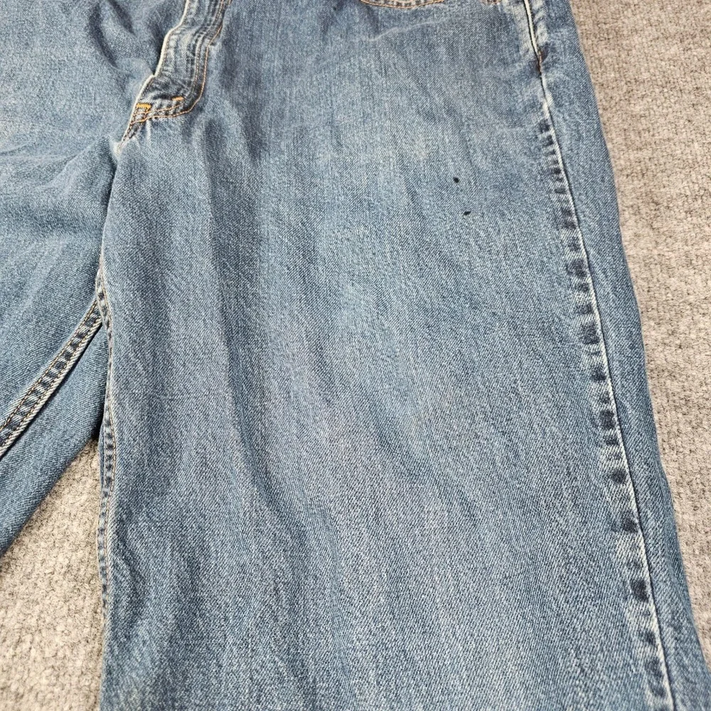 Vintage 1999 Levis 550 Relaxed Fit Jeans Mens 42x32 Medium Wash Distressed Denim